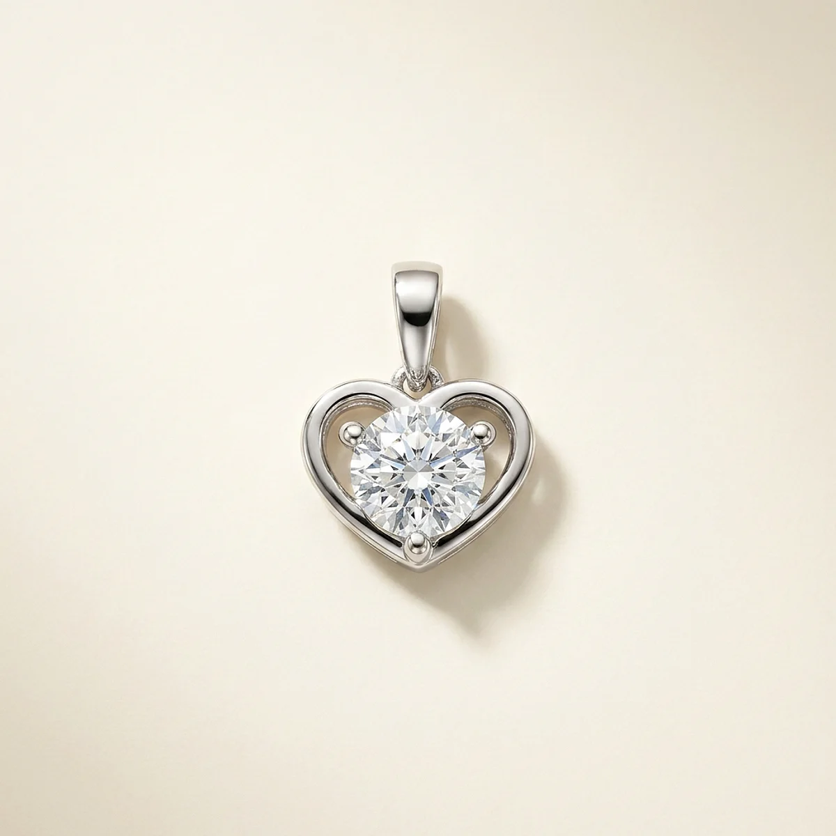 A .5ct blue round diamond on a white gold pendant, custom-designed by Eterneva to honor the remarkable Dwayne.