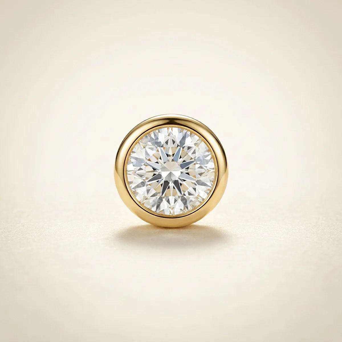 A .25ct colorless round diamond on a yellow gold pendant, custom-designed by Eterneva to honor the remarkable Sharon.