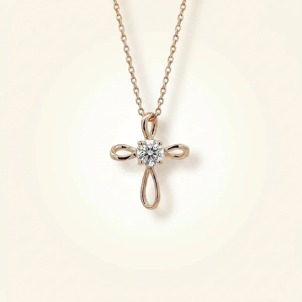 A .25ct colorless round diamond on a yellow gold pendant, custom-designed by Eterneva to honor the remarkable James.