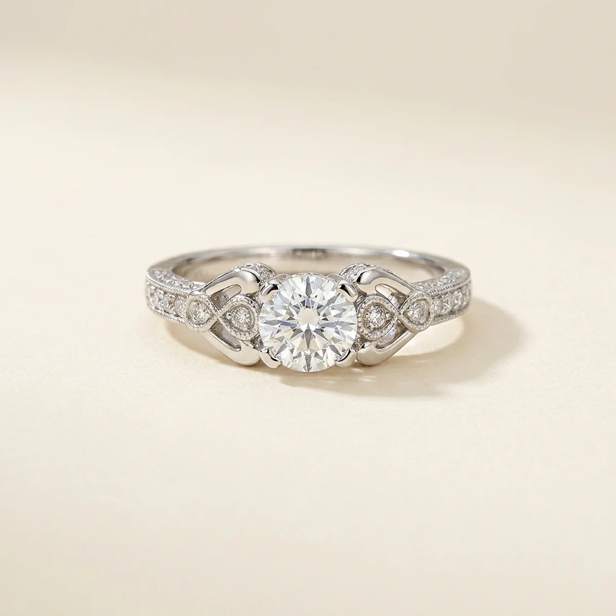 A .75ct colorless round diamond on a silver ring, custom-designed by Eterneva to honor the remarkable Carl.
