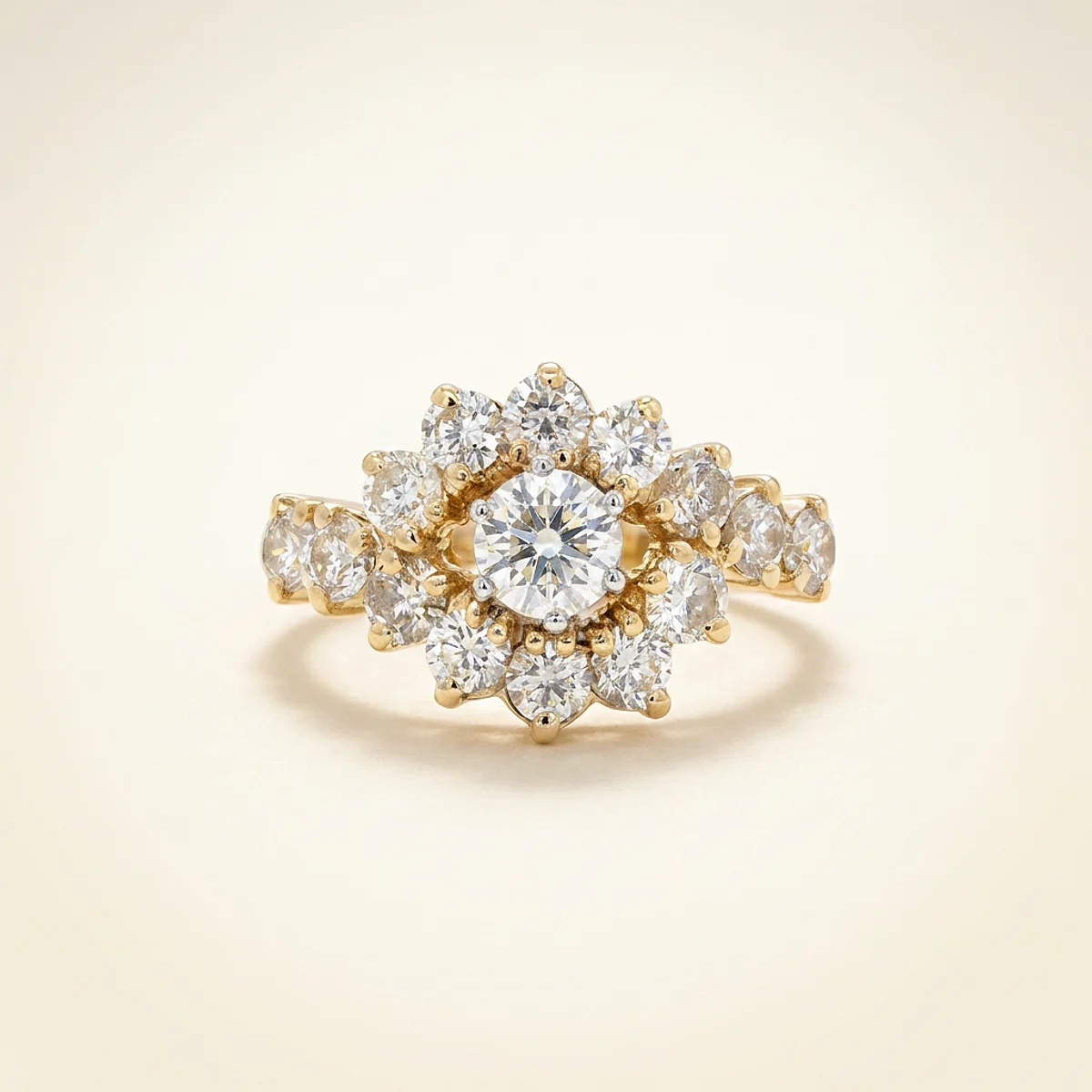 A .5ct colorless round diamond on a white gold other, custom-designed by Eterneva to honor the remarkable Roger.
