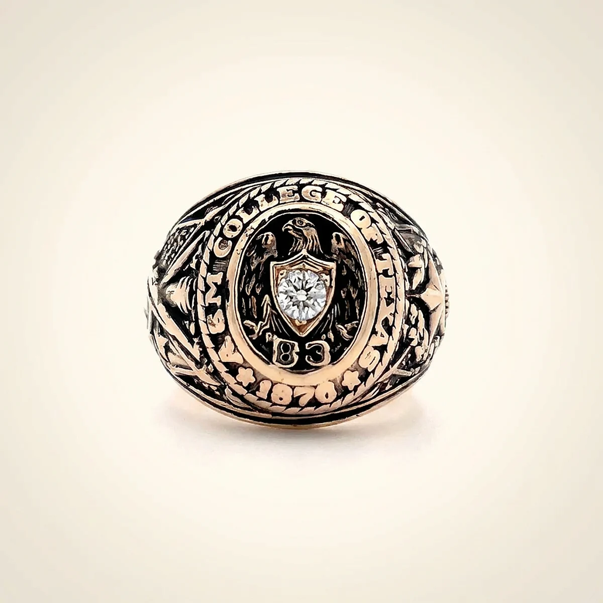 A .15ct colorless round diamond on a white gold other, custom-designed by Eterneva to honor the remarkable Moon.
