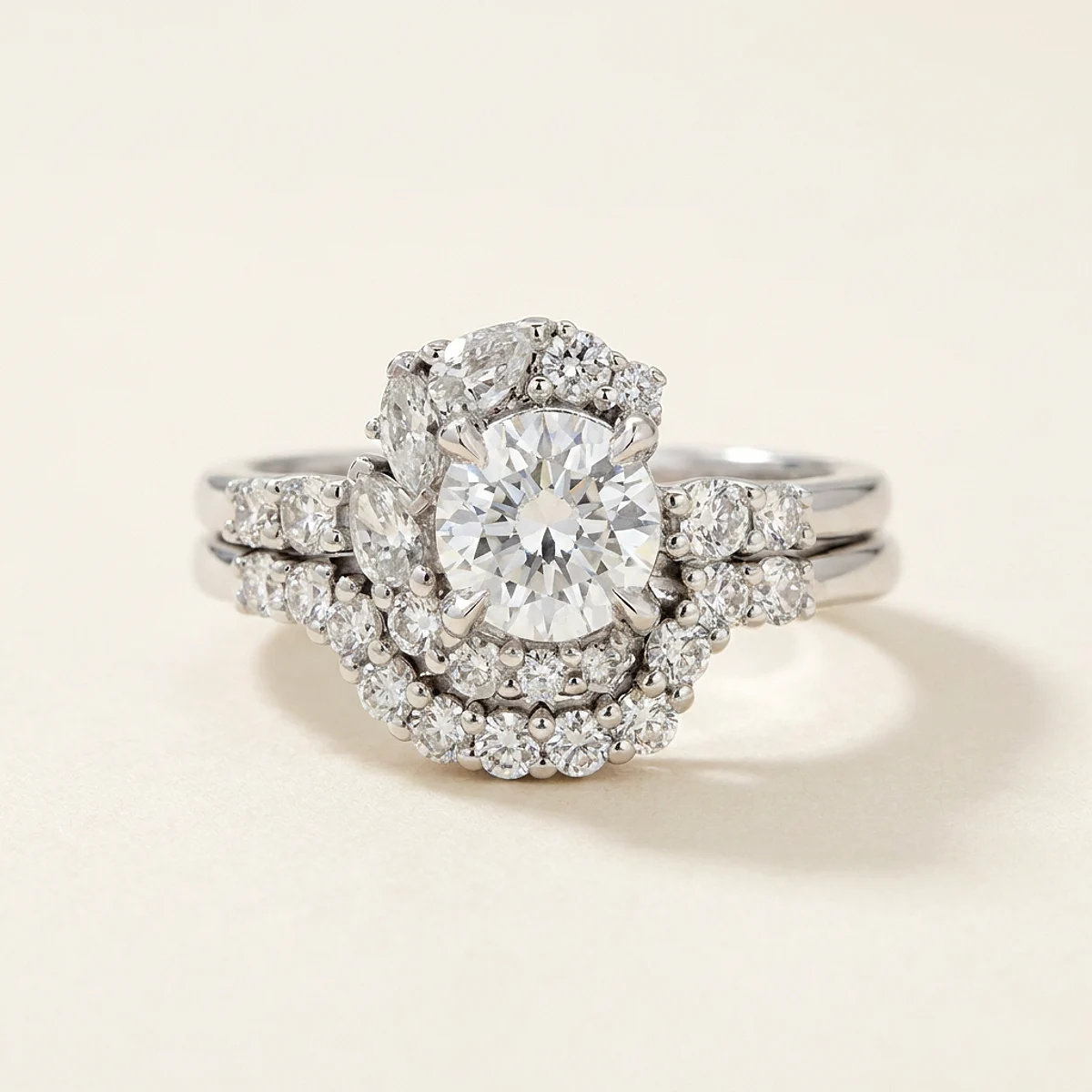 A .75ct colorless round diamond on a white gold ring, custom-designed by Eterneva to honor the remarkable Alfredo.