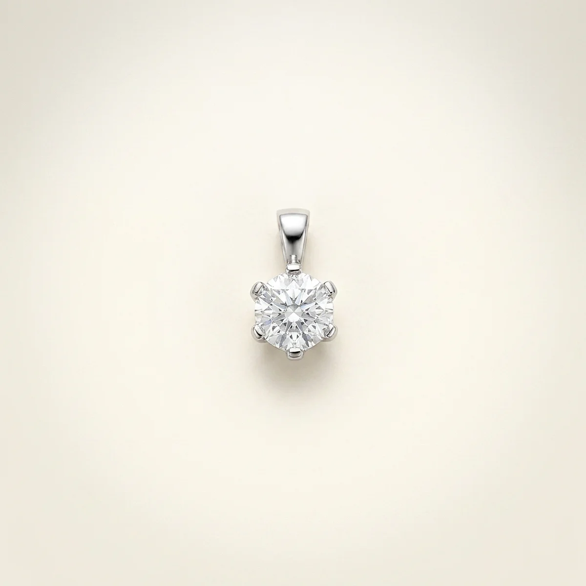 A .5ct colorless round diamond on a platinum pendant, custom-designed by Eterneva to honor the remarkable Richard.
