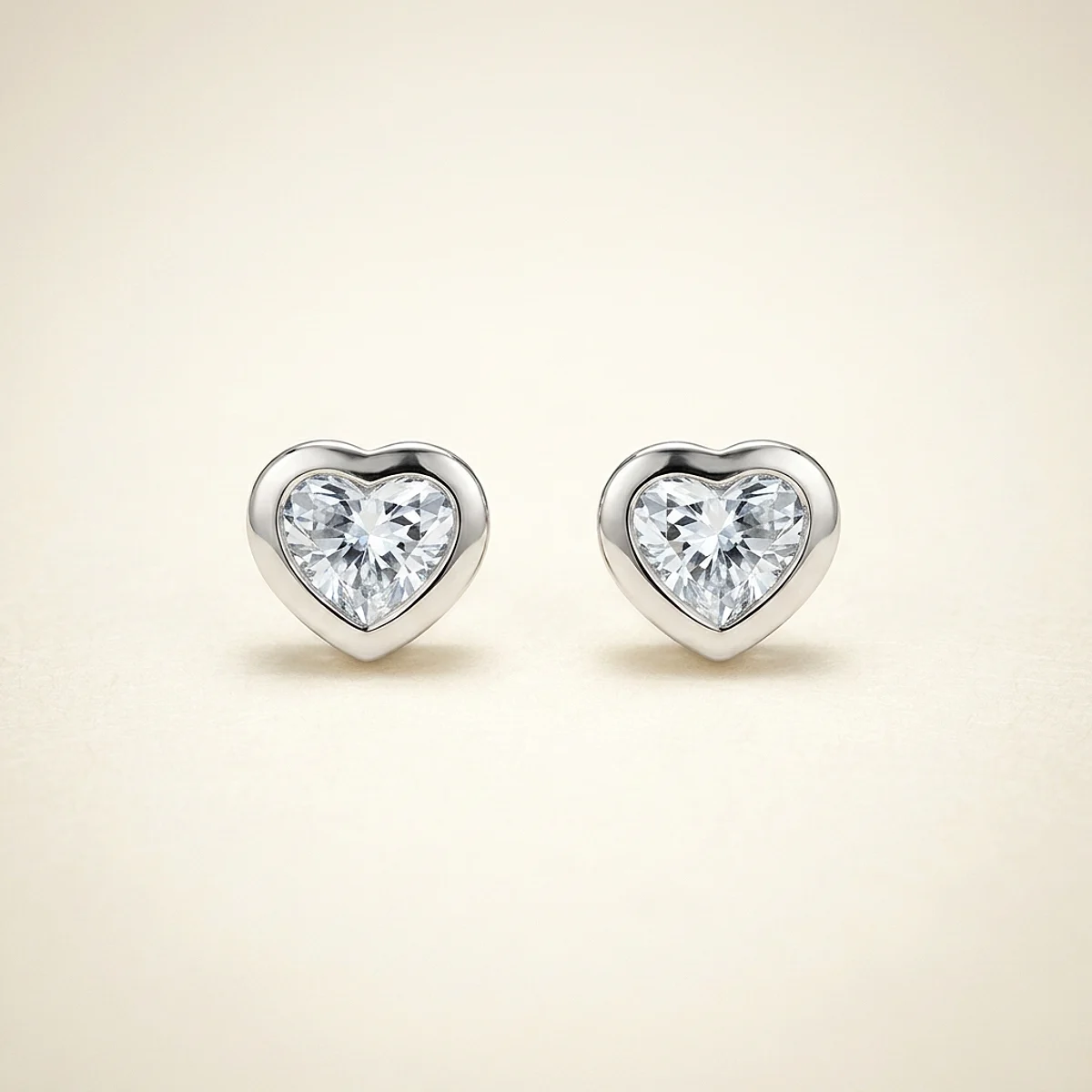A .4ct blue heart diamond on platinum earrings, custom-designed by Eterneva to honor the remarkable John.