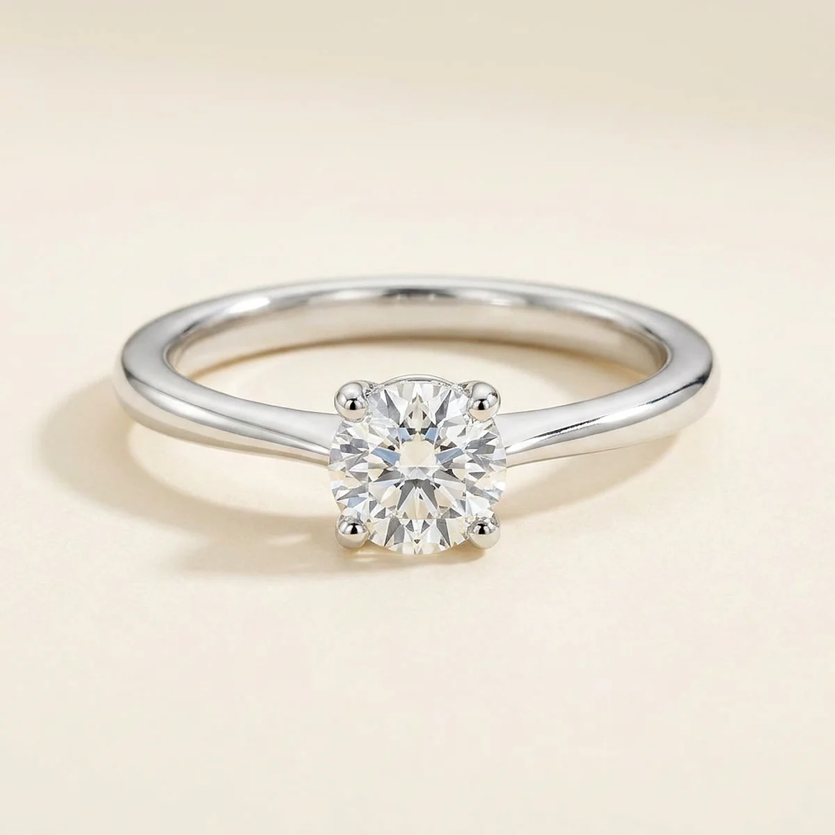 A .25ct colorless round diamond on a white gold ring, custom-designed by Eterneva to honor the remarkable Branelly.