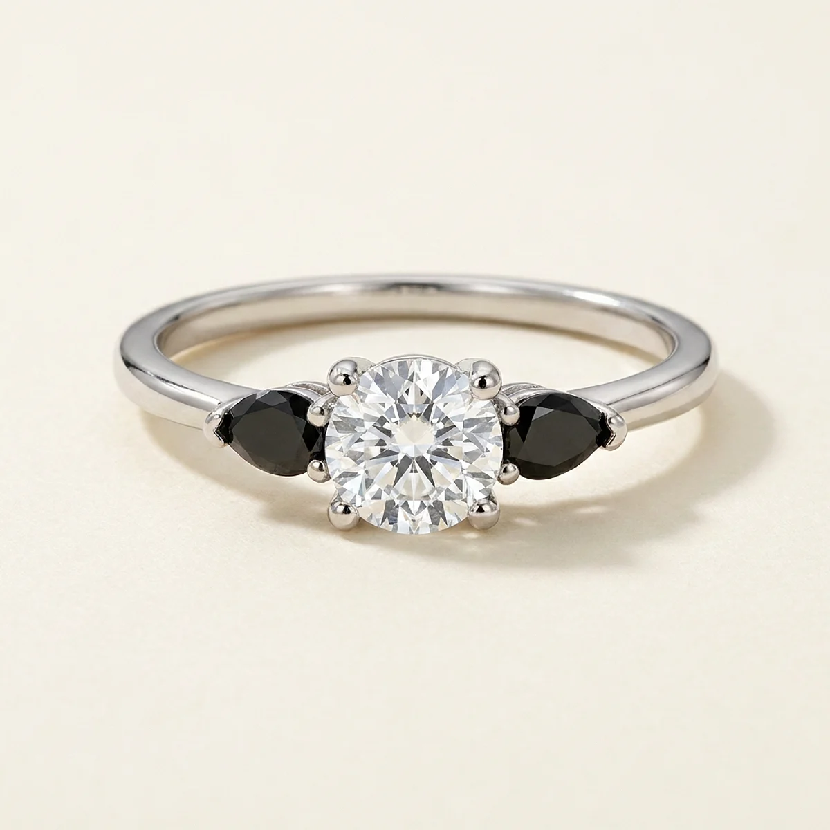 A .75ct colorless round diamond on a platinum ring, custom-designed by Eterneva to honor the remarkable Rondo.
