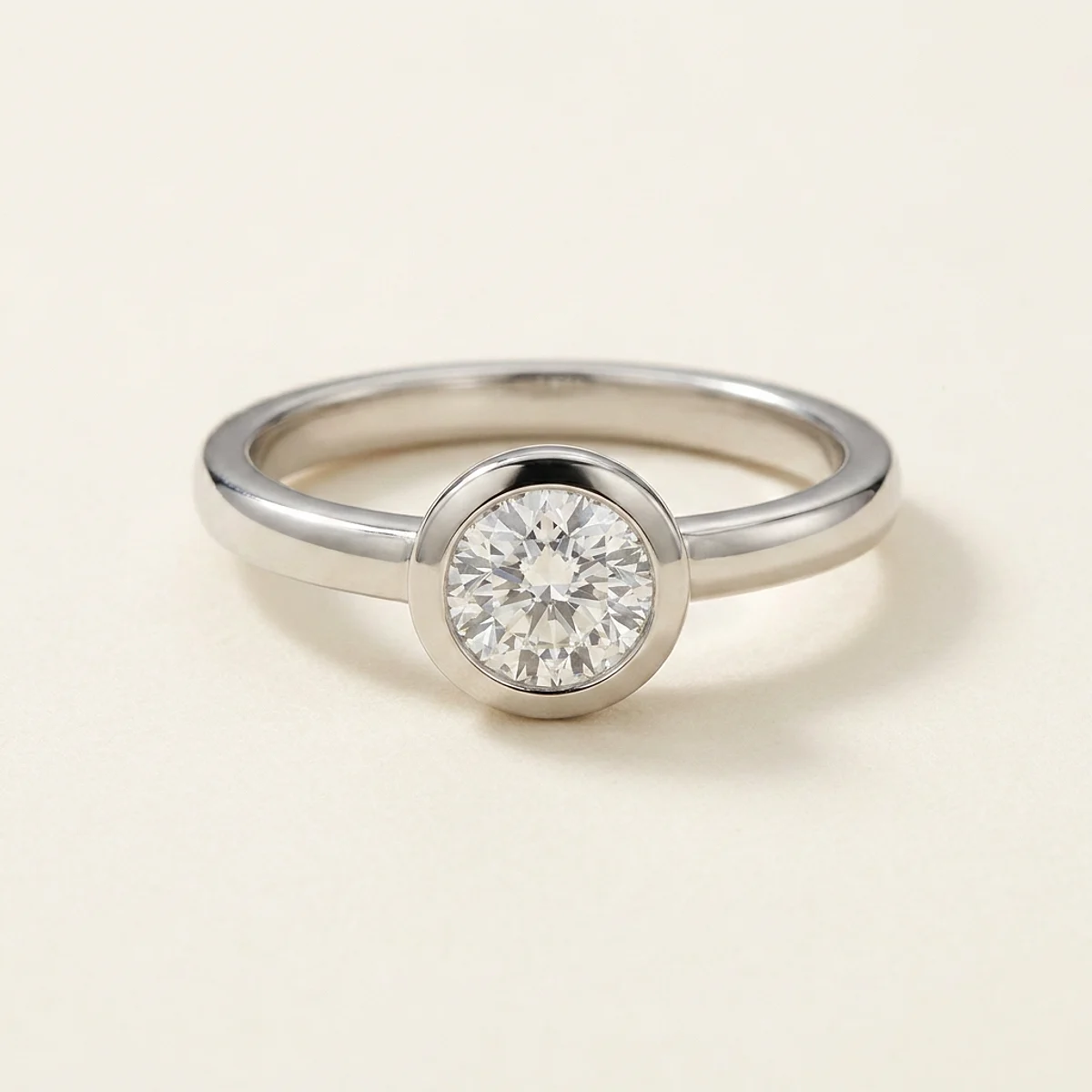 A .75ct colorless round diamond on a platinum ring, custom-designed by Eterneva to honor the remarkable Alexander.
