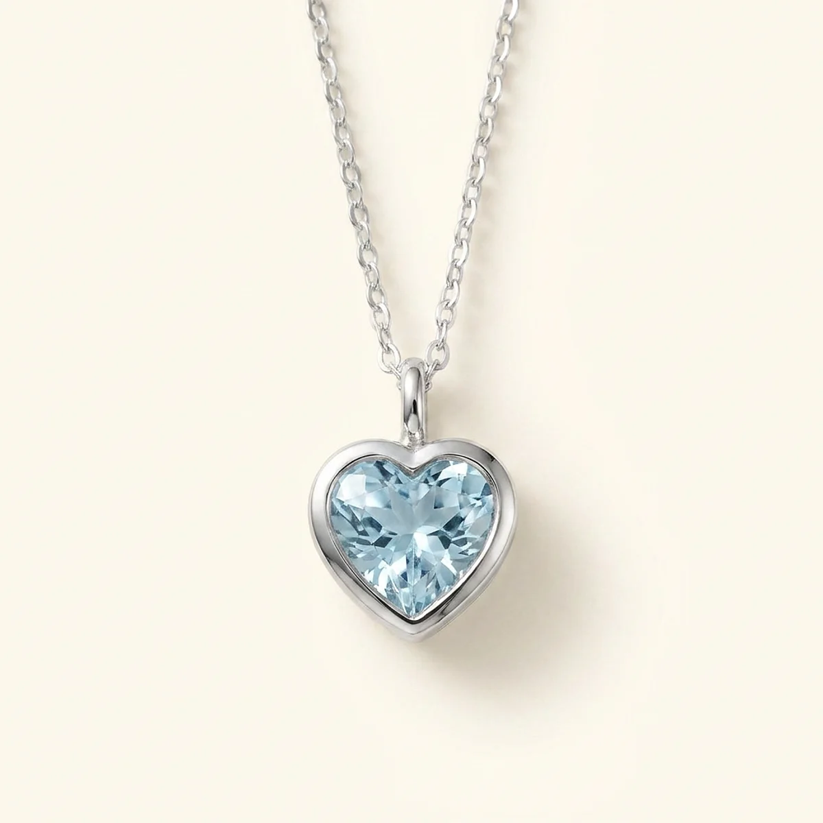 A 1ct blue heart diamond on a silver pendant, custom-designed by Eterneva to honor the remarkable Paul.