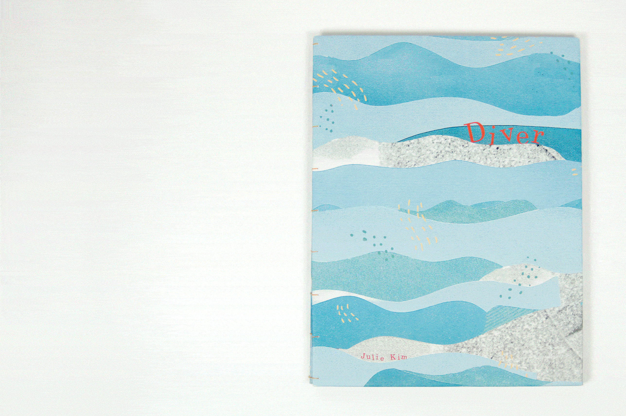 animated gif featuring images of spreads of the diver book