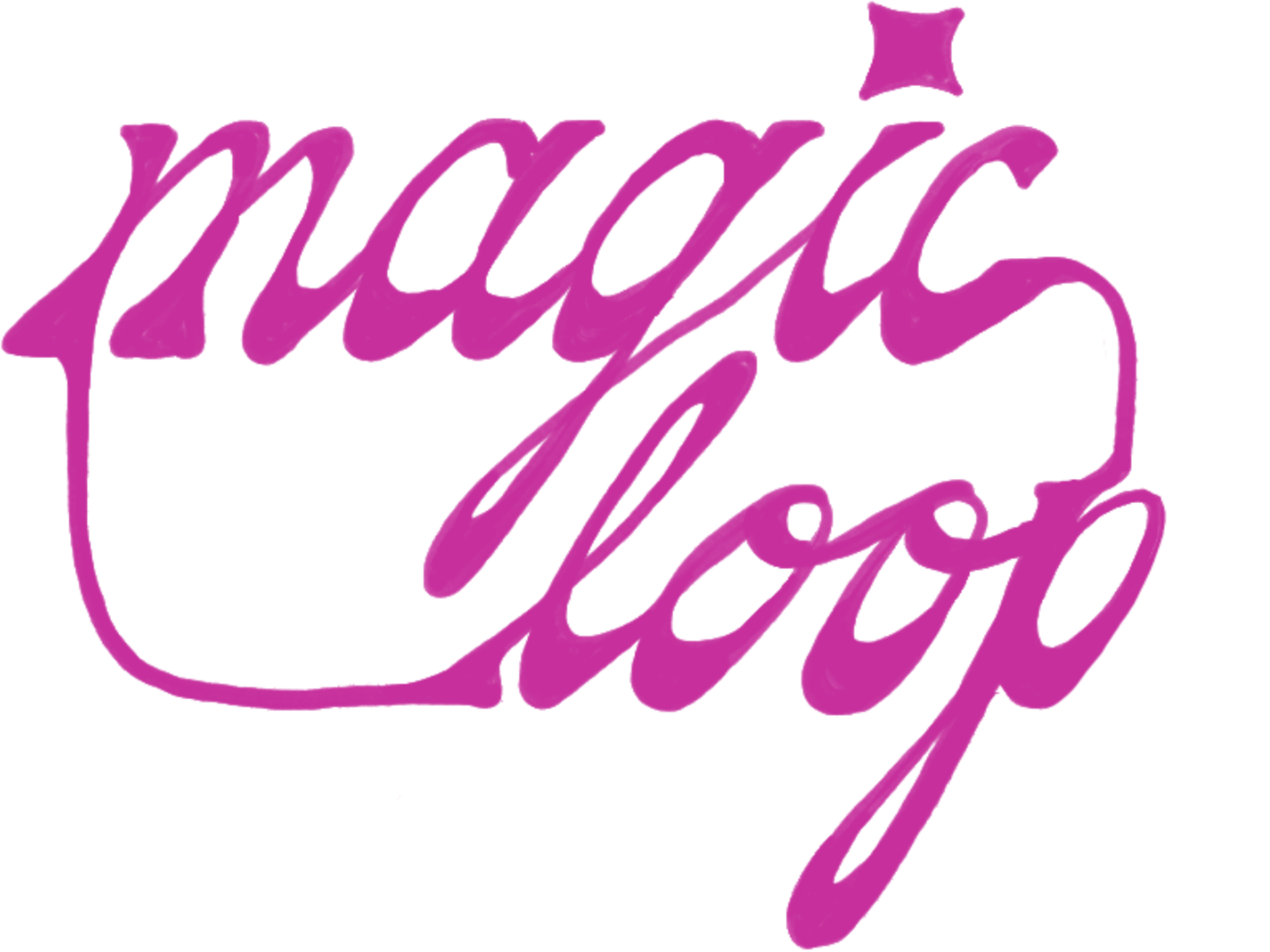 Magic Loop logo in magenta pink