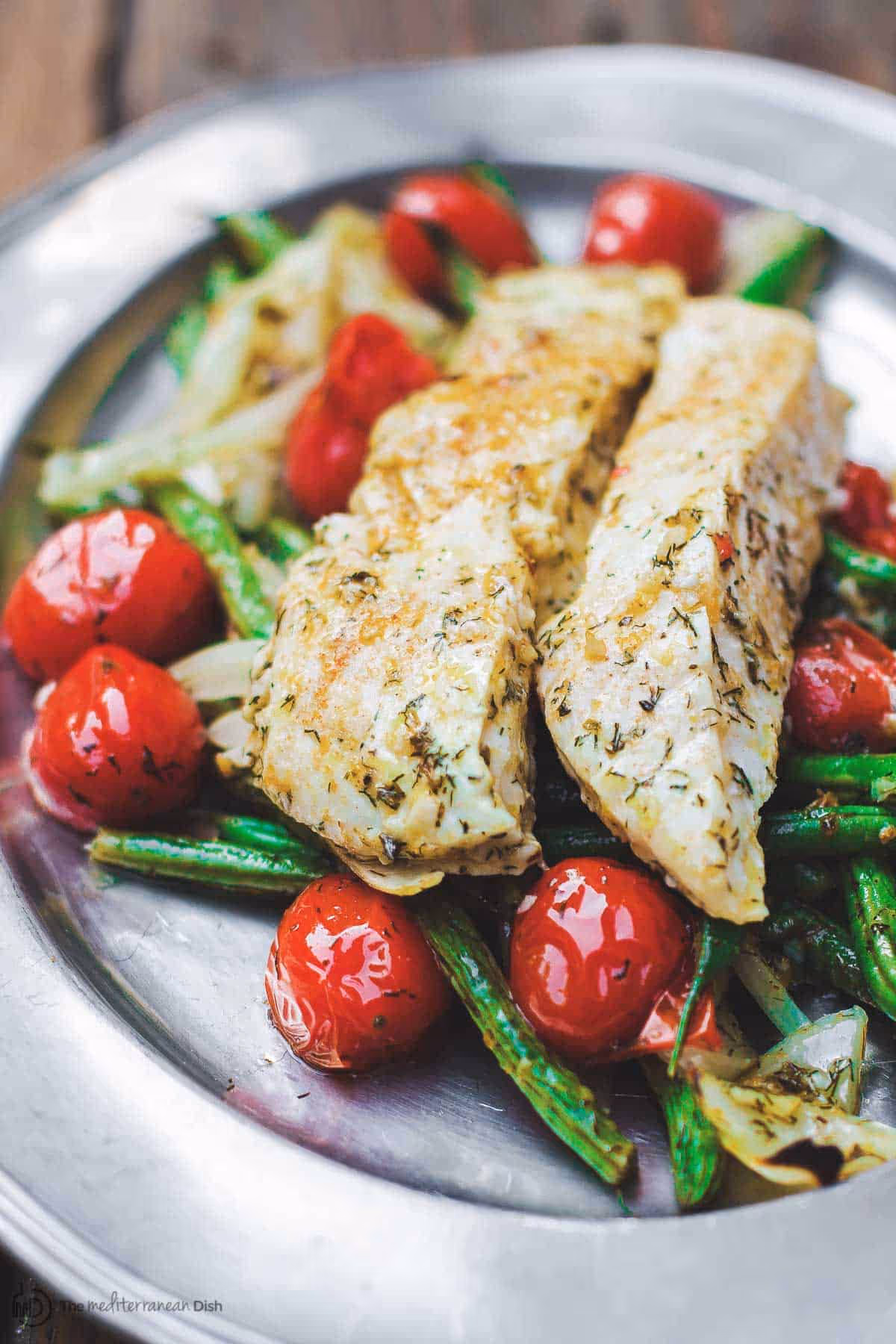 One-Pan Baked Halibut