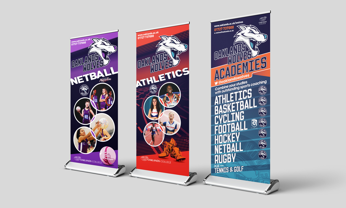 Wolves Pull-Up Banner Stands