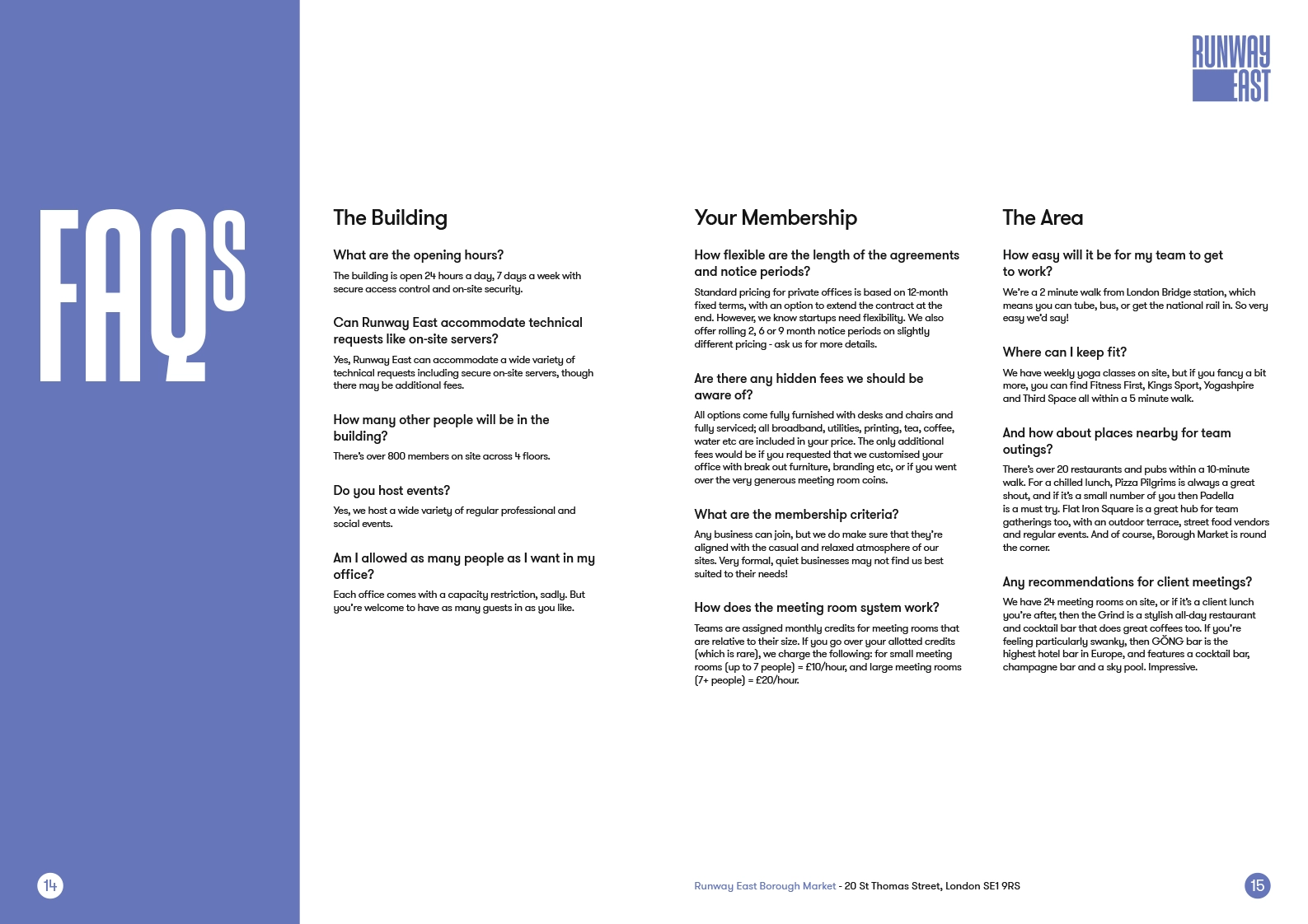 Runway East Location Brochure Internal Pages