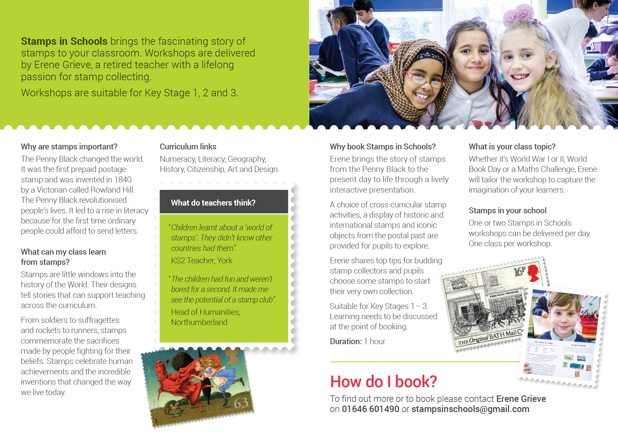 BPMA Stamps in Schools Leaflet