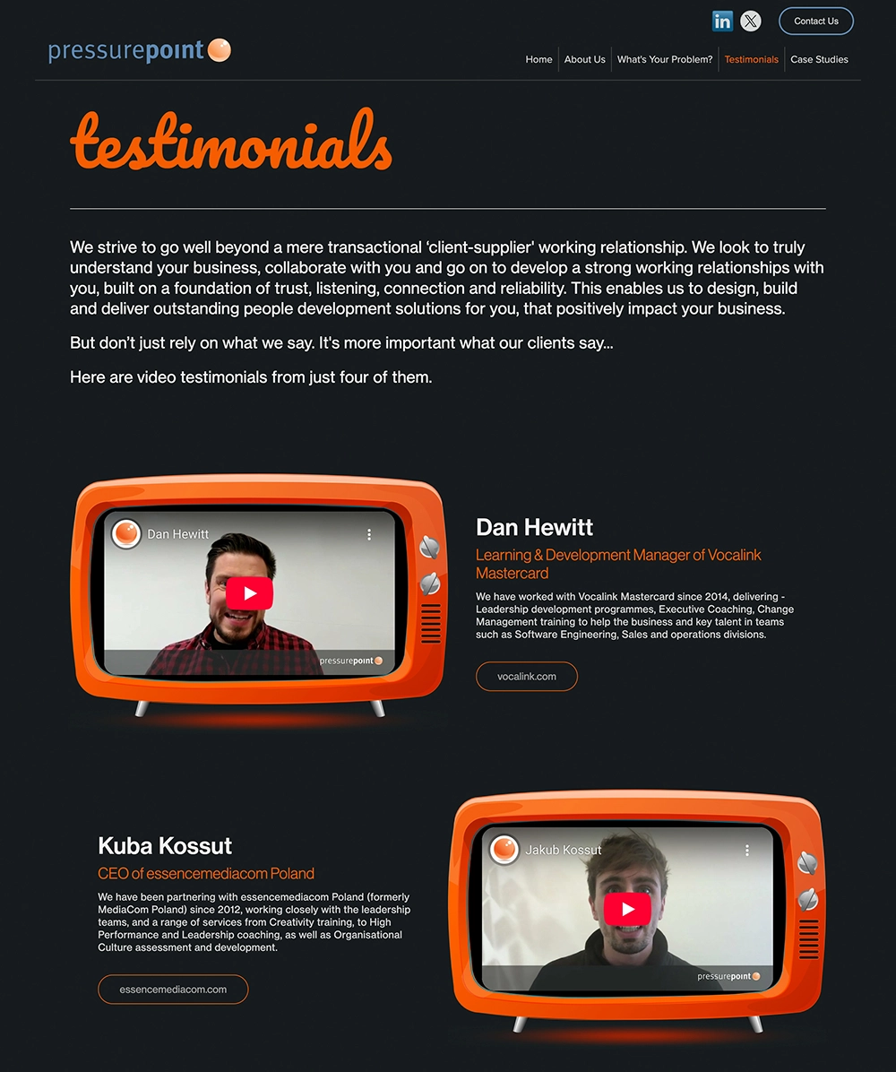 pressurepoint website page