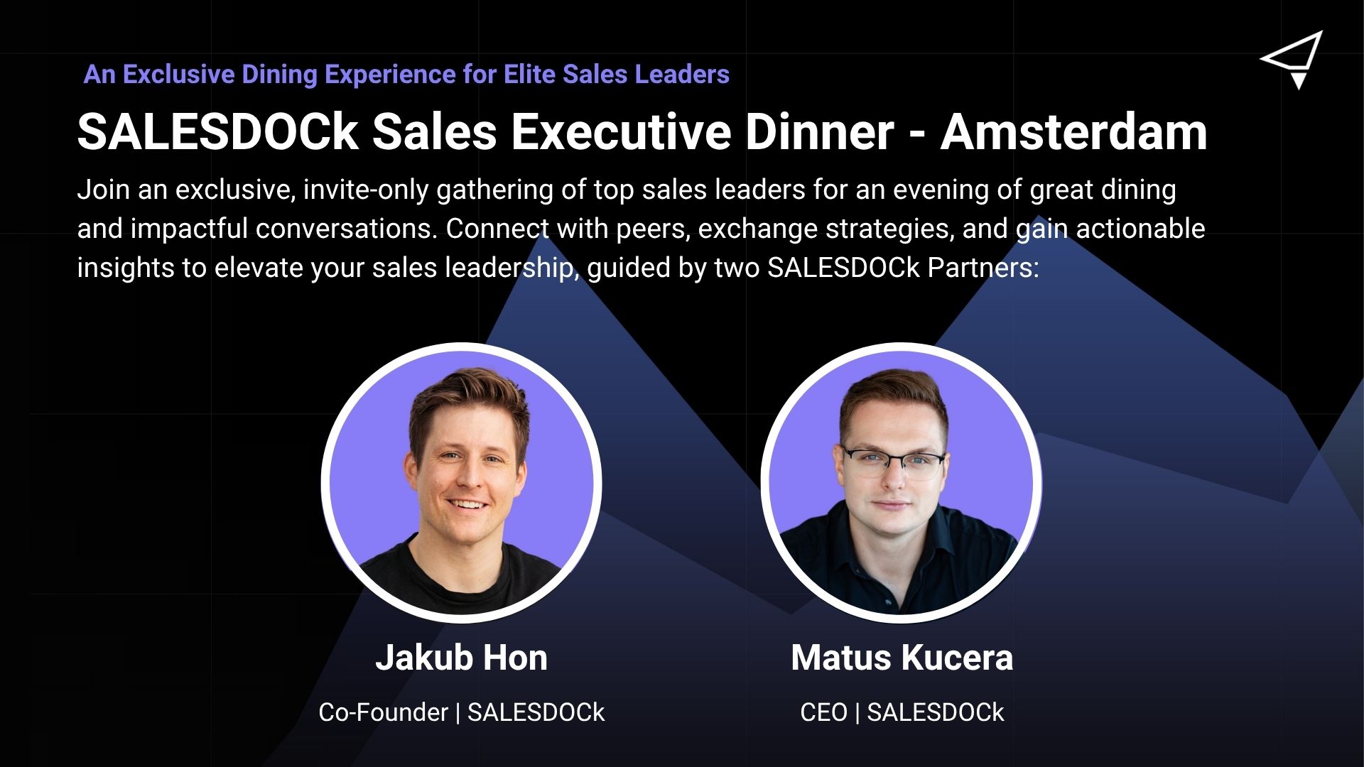 SALESDOCk Sales Executive Dinner - Amsterdam