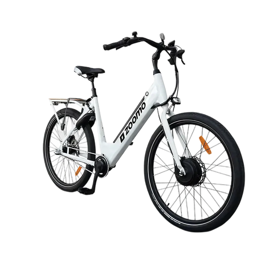 Uber Eats Rider on a Zoomo E-Bike