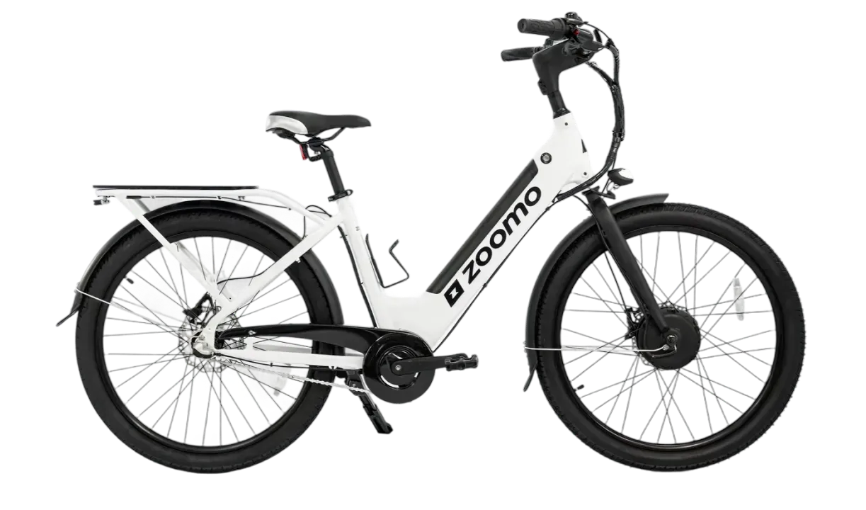 Uber Eats Rider on a Zoomo E-Bike