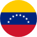 Round icon of South Africa flag with red, blue, green, black, yellow, and white sections.