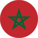 Circular representation of the Indian flag with saffron on top, white in the middle featuring a blue Ashoka Chakra, and green at the bottom.