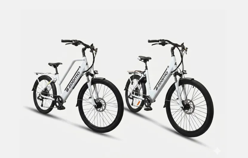 Uber Eats Rider on a Zoomo E-Bike