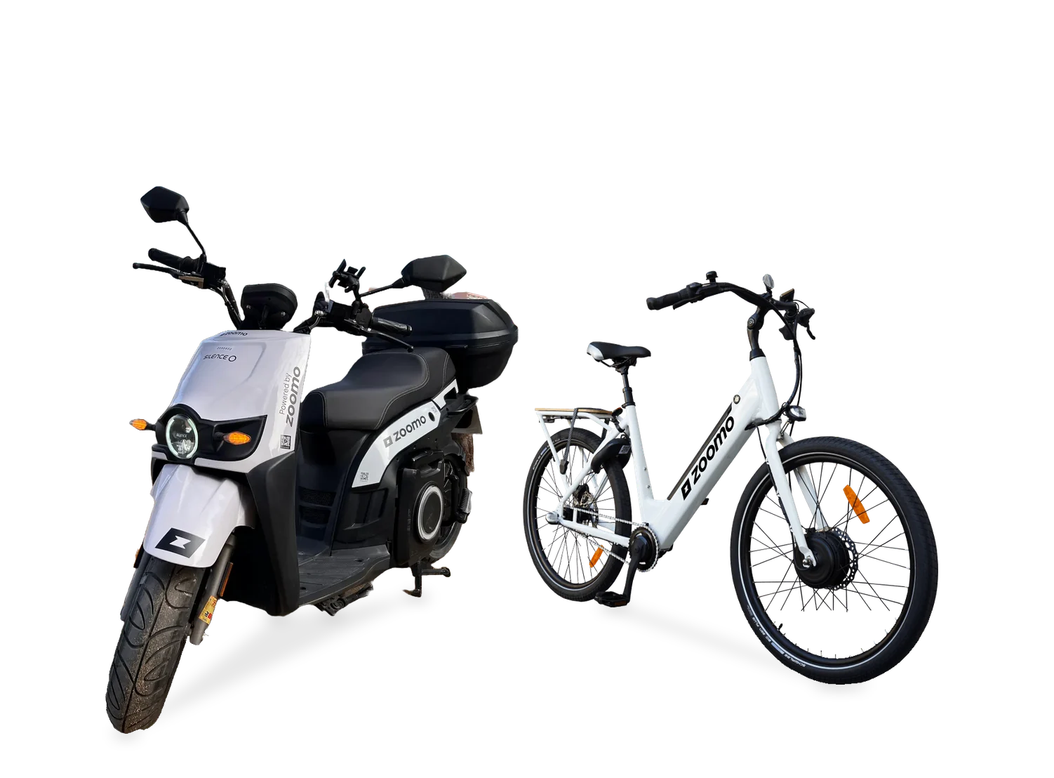 Moto eléctrica Silence S01 y bici eléctrica Zoomo Zero para flotas de reparto