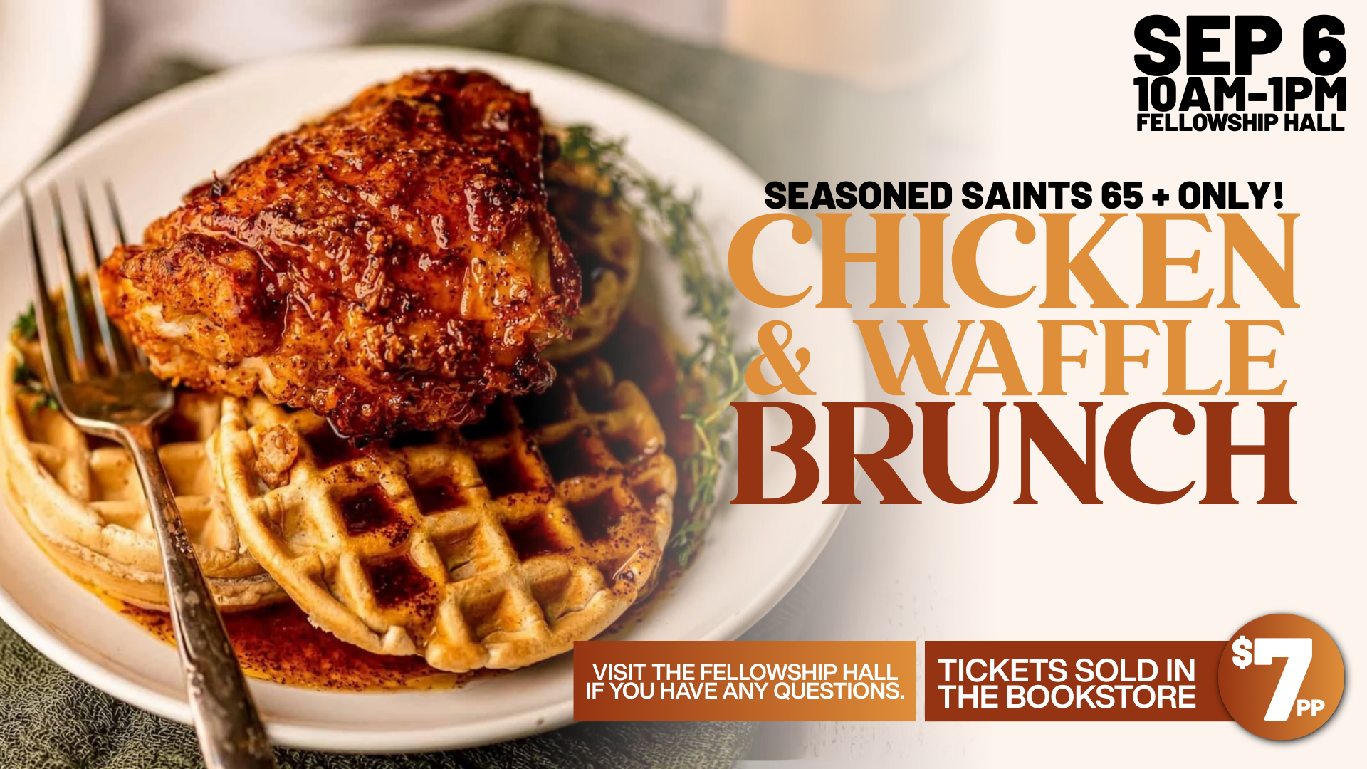 Seasoned Saints Chicken and Waffle Brunch