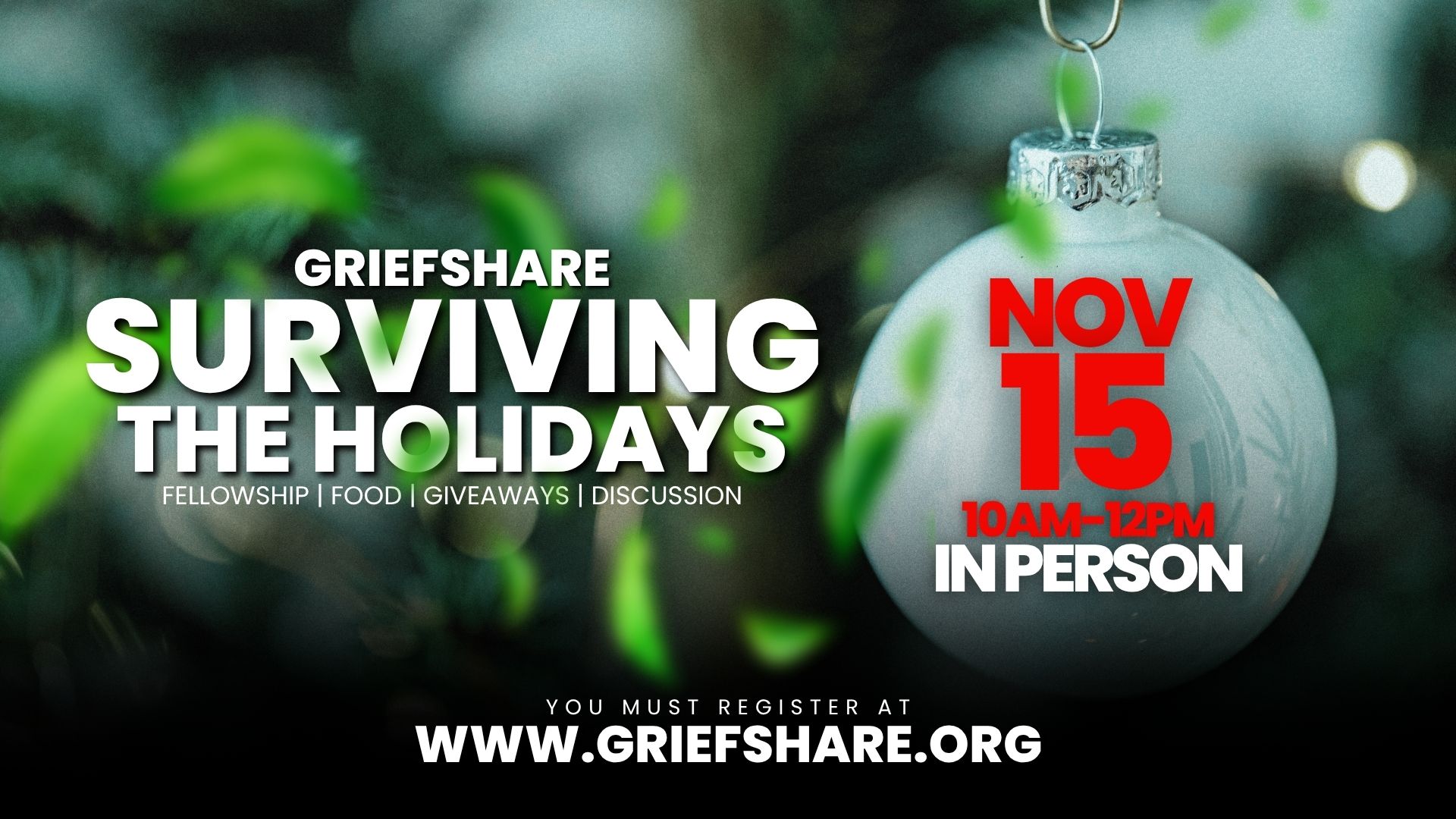Griefshare Surviving the Holidays