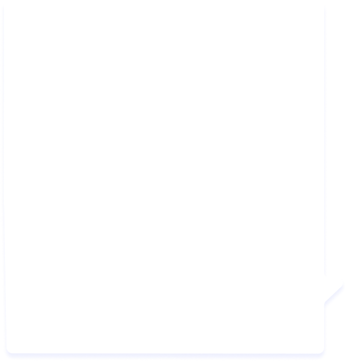 Empty white speech bubble with a rounded square shape and a small tail on the bottom right.