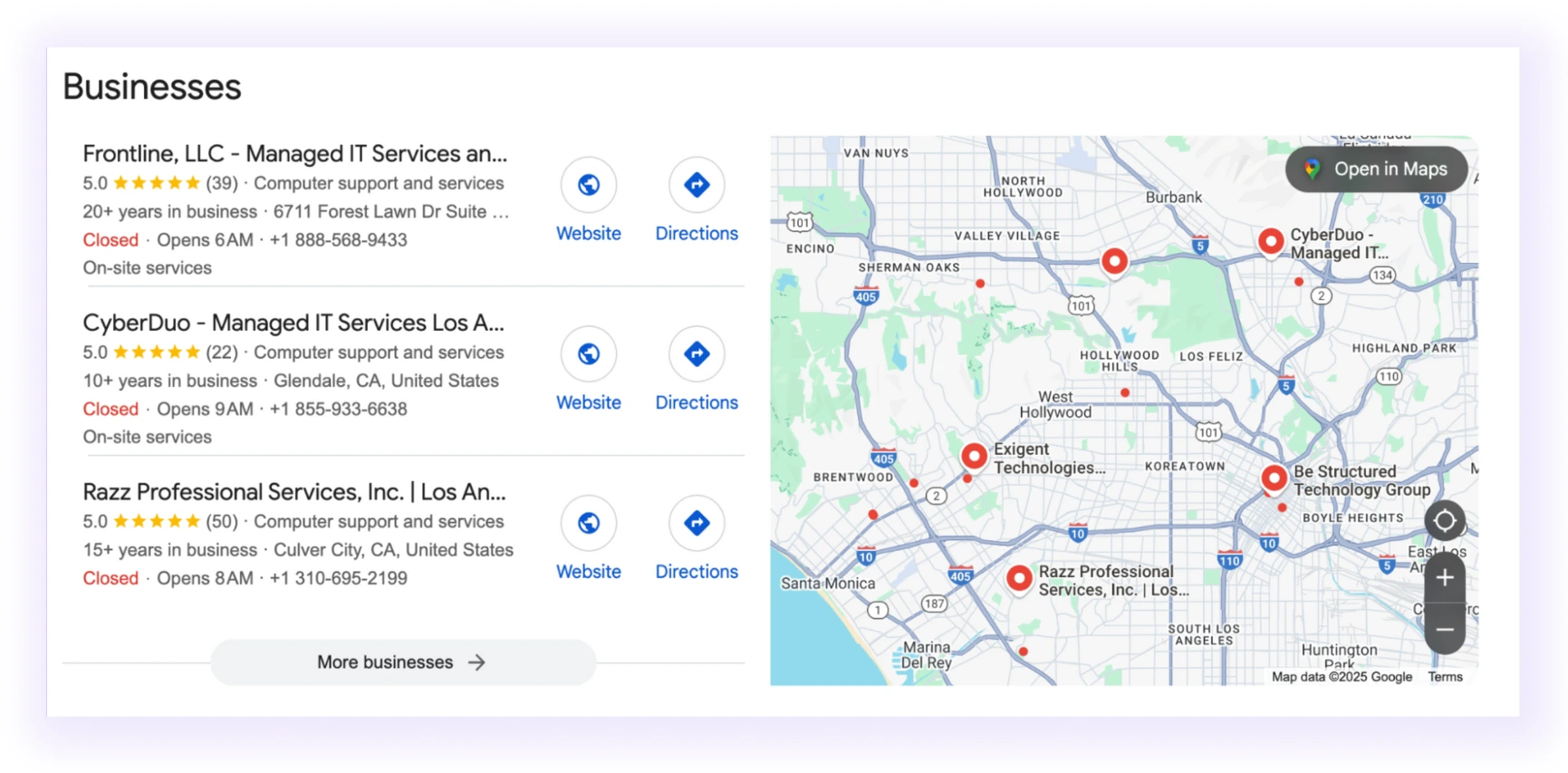 Google Maps for MSPs