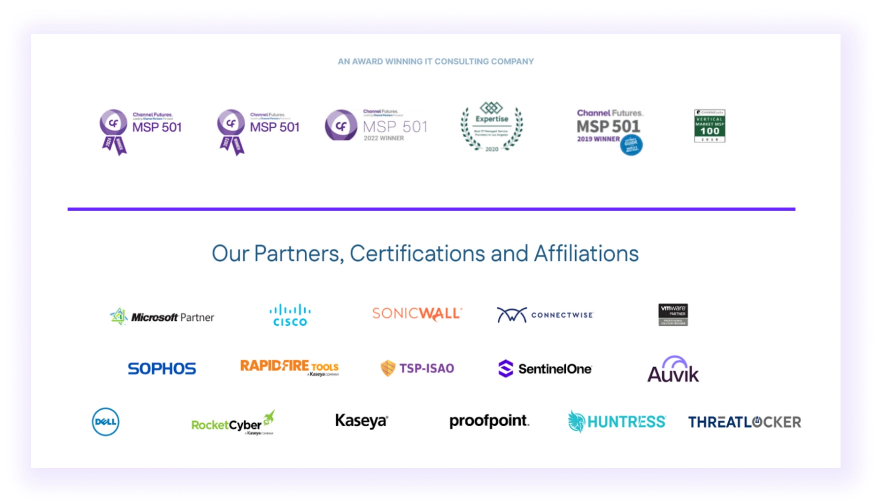 MSP Industry Recognition