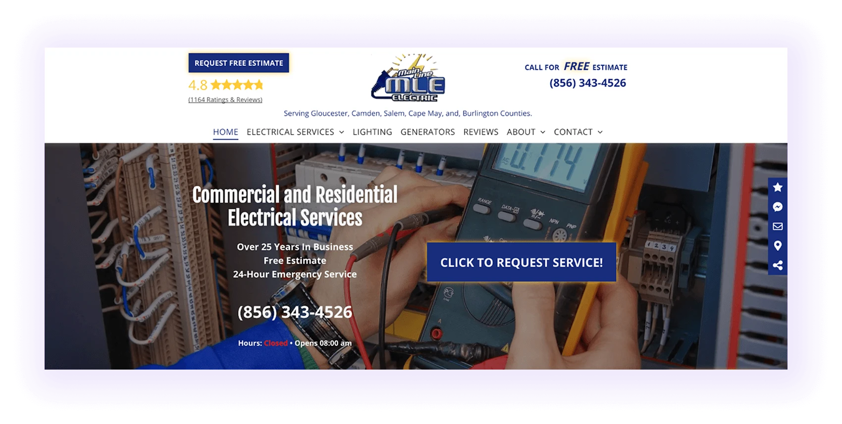 Website Hierarchy for Electrician SEO