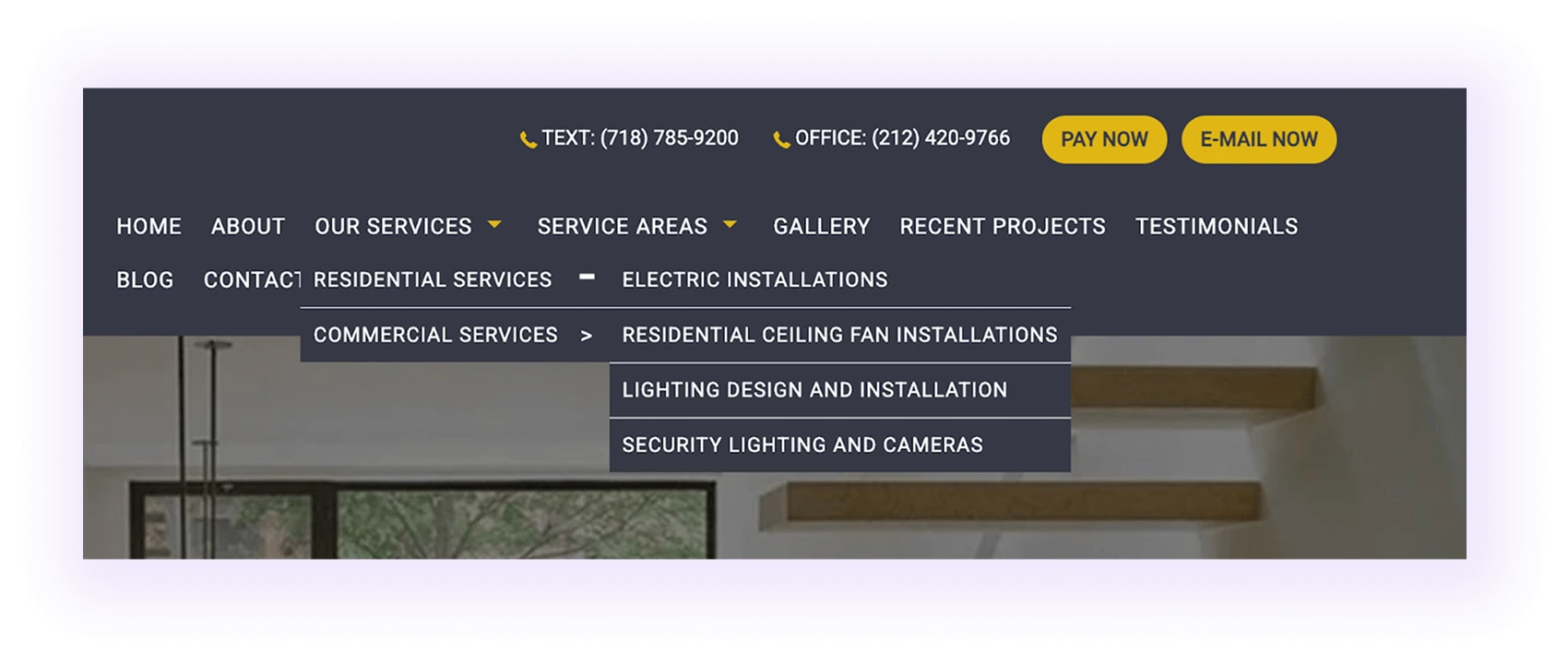 Industry Pages for Electrician SEO