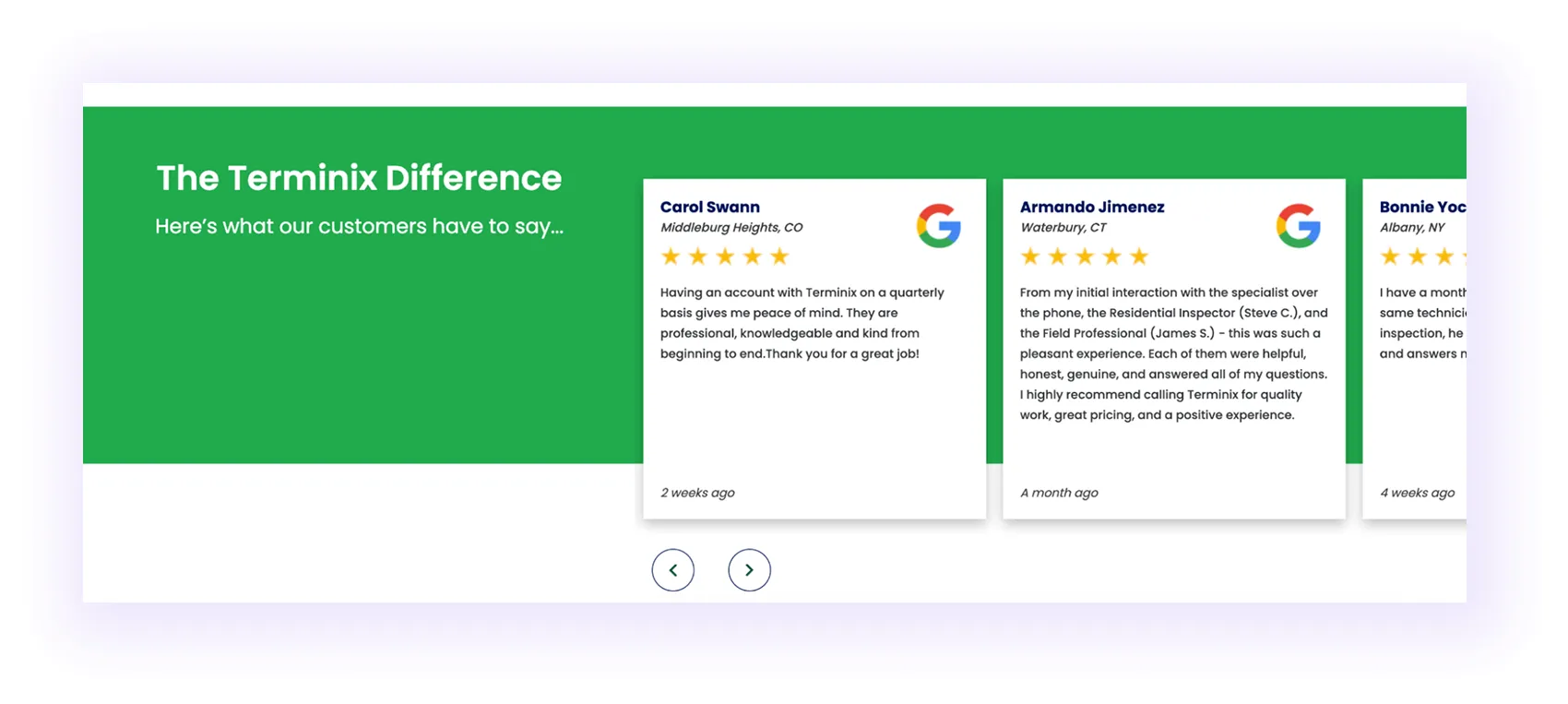 Customer reviews