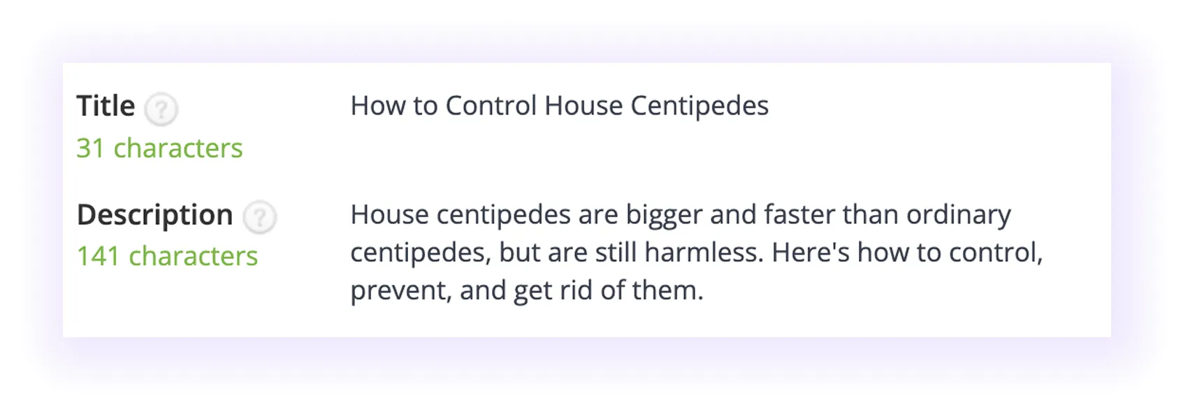 optimized for pest control SEO