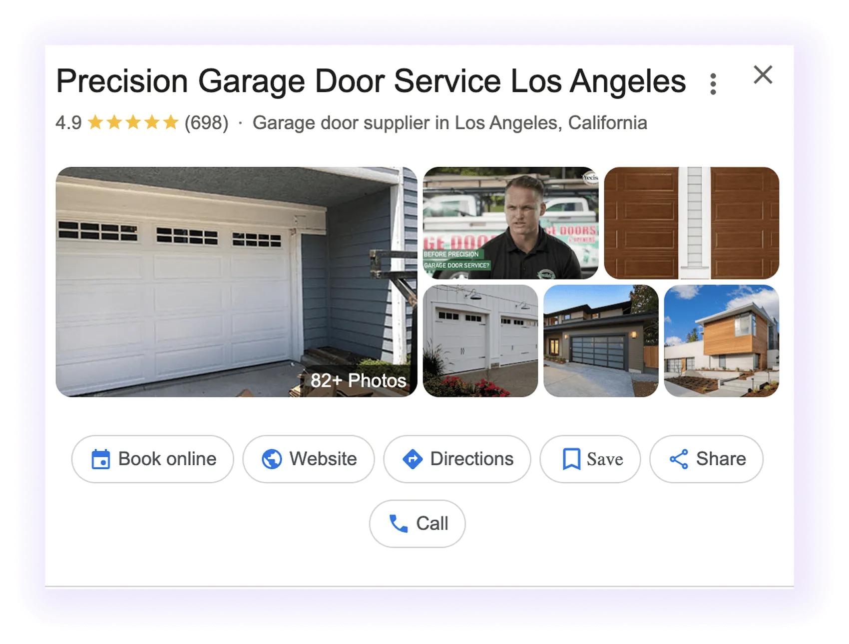 google my business for Garage Door SEO