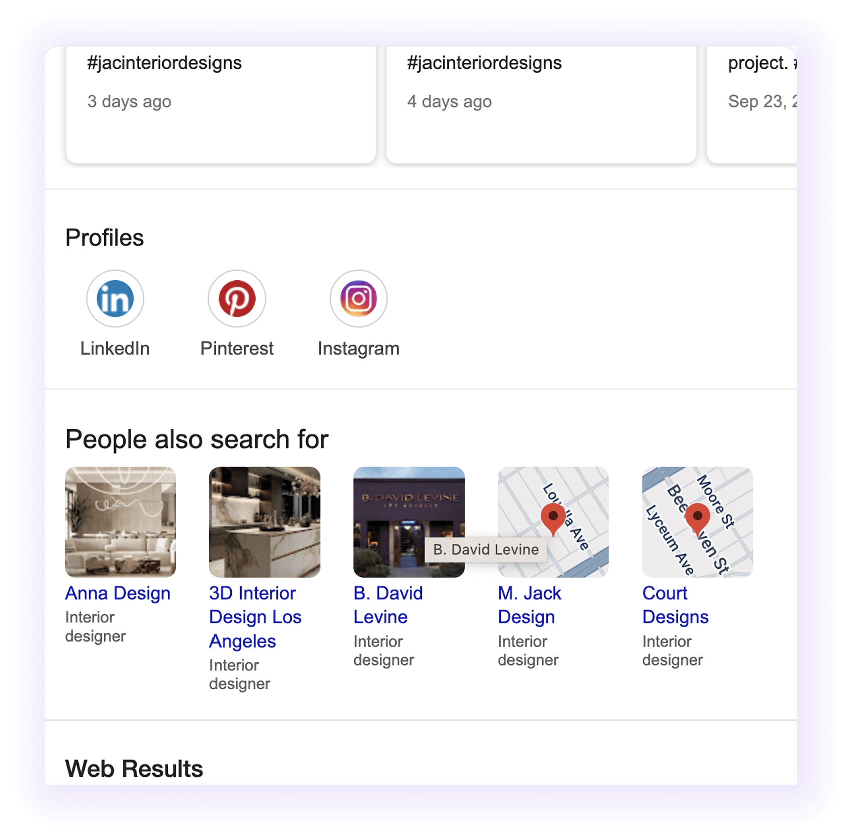 GMB For Interior Design SEO