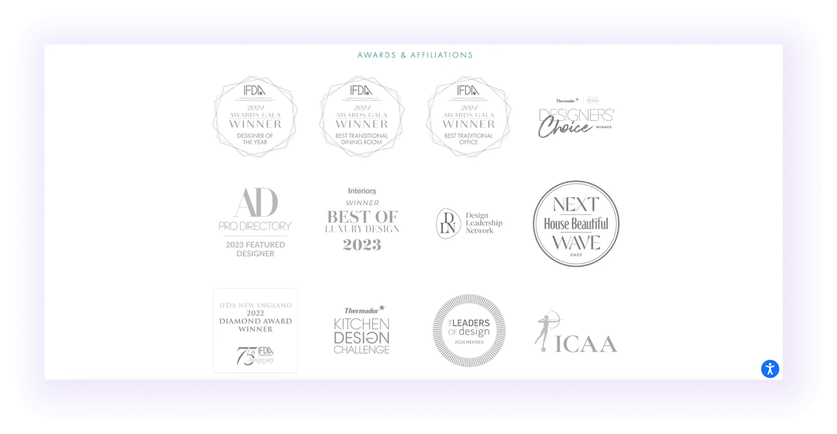 Expertise and credentials for Interior Design SEO