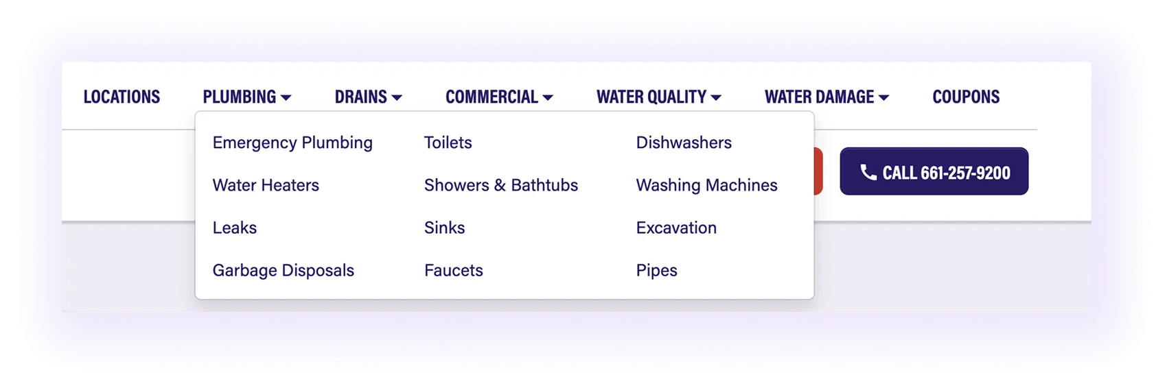 Category pages for Commercial Plumbing SEO