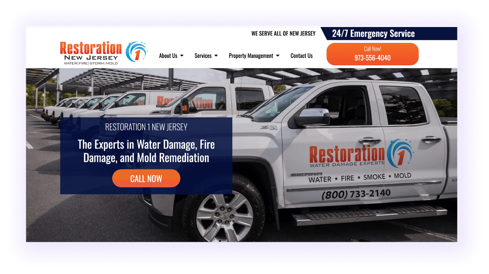 core three elements in restoration website navigation menu
