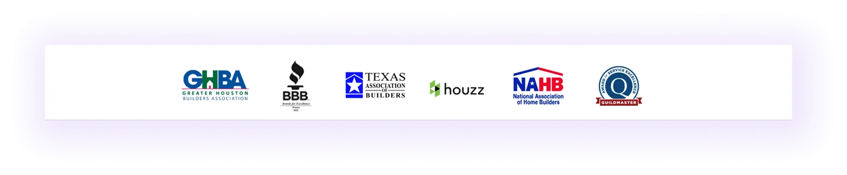 partnerships or media mentions block on a home improvement company website