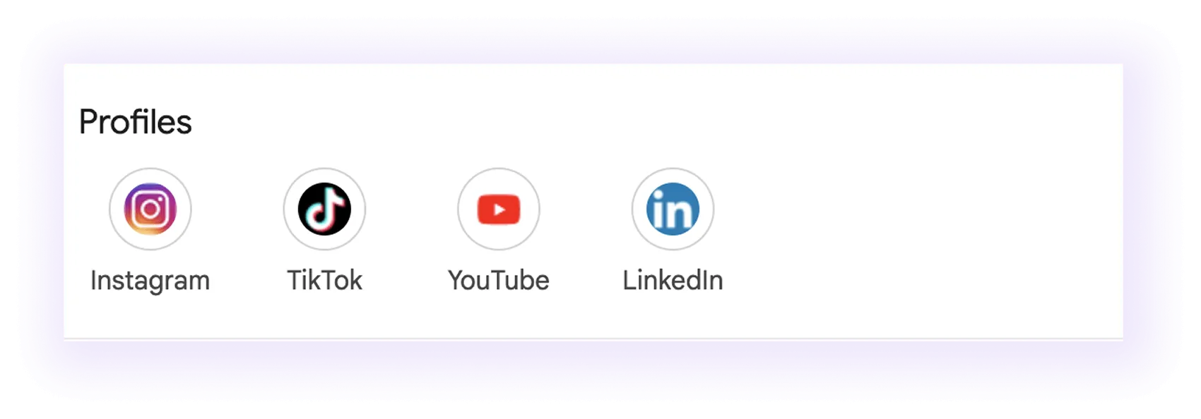  social media links section in carpet cleaner GMB