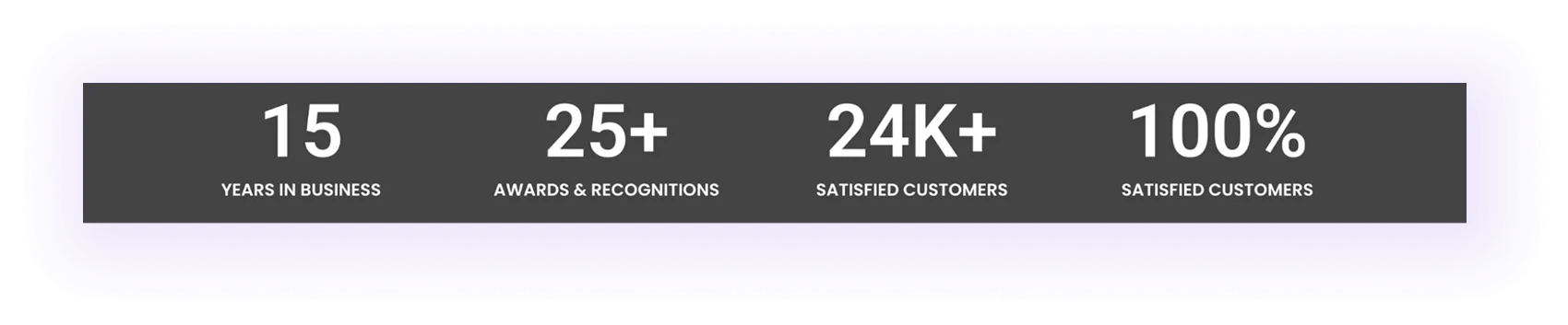 a numerical trust-building block on a carpet cleaner website