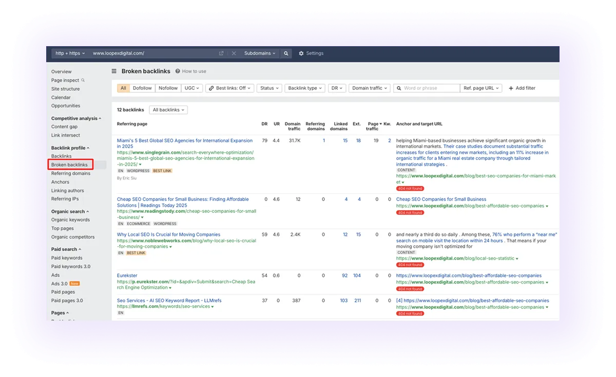 Fix Broken Backlinks