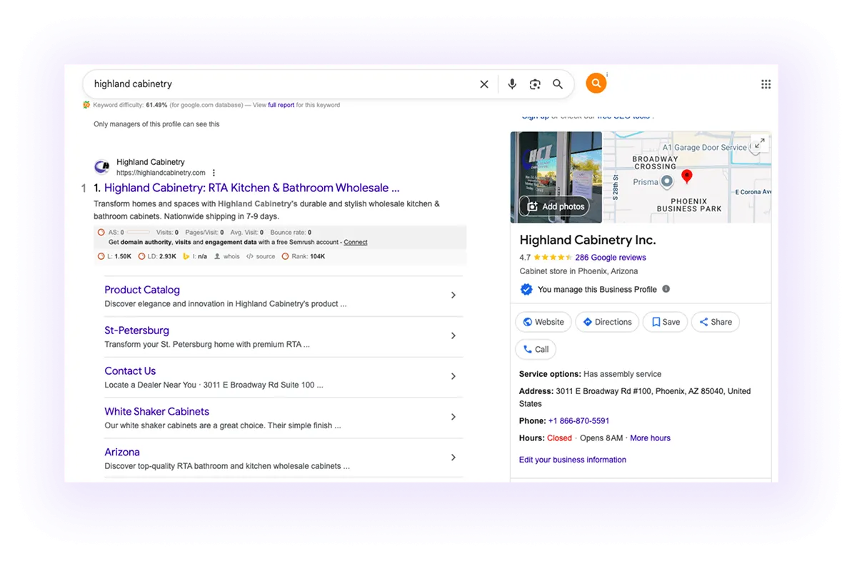 Add Accurate Business Information