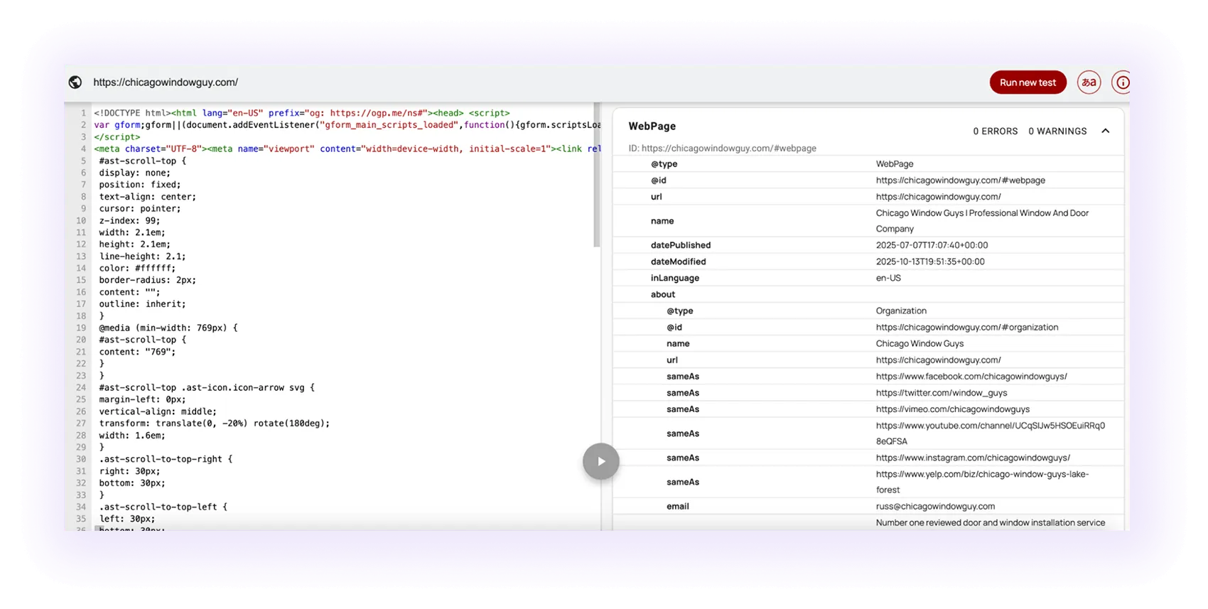 Schema Markup and Structured Data for window and door installation website 