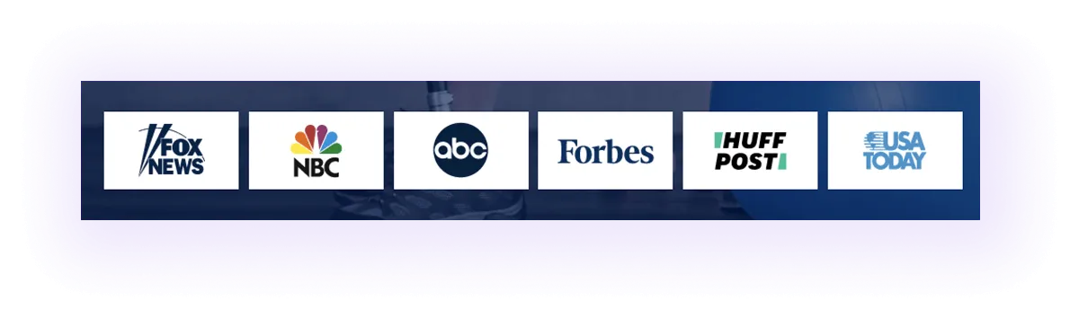 media mentions block on a physiotherapy website