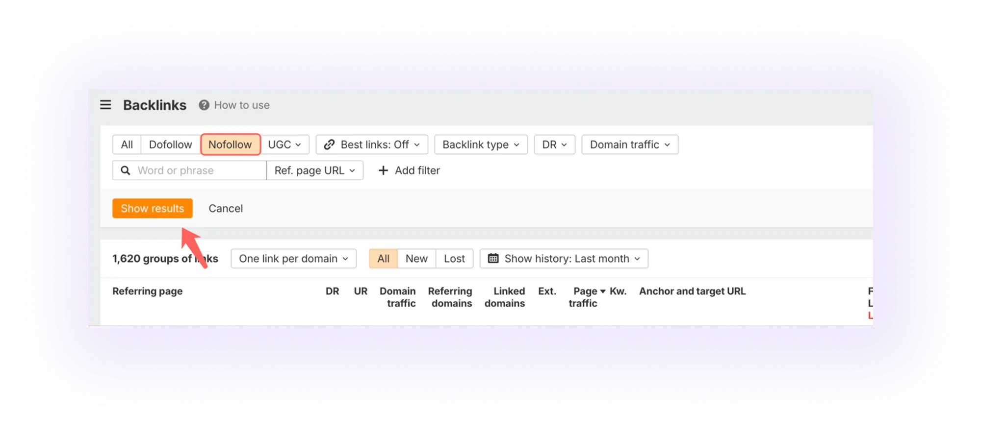 Analyzing nofollow links for Off-site SEO 