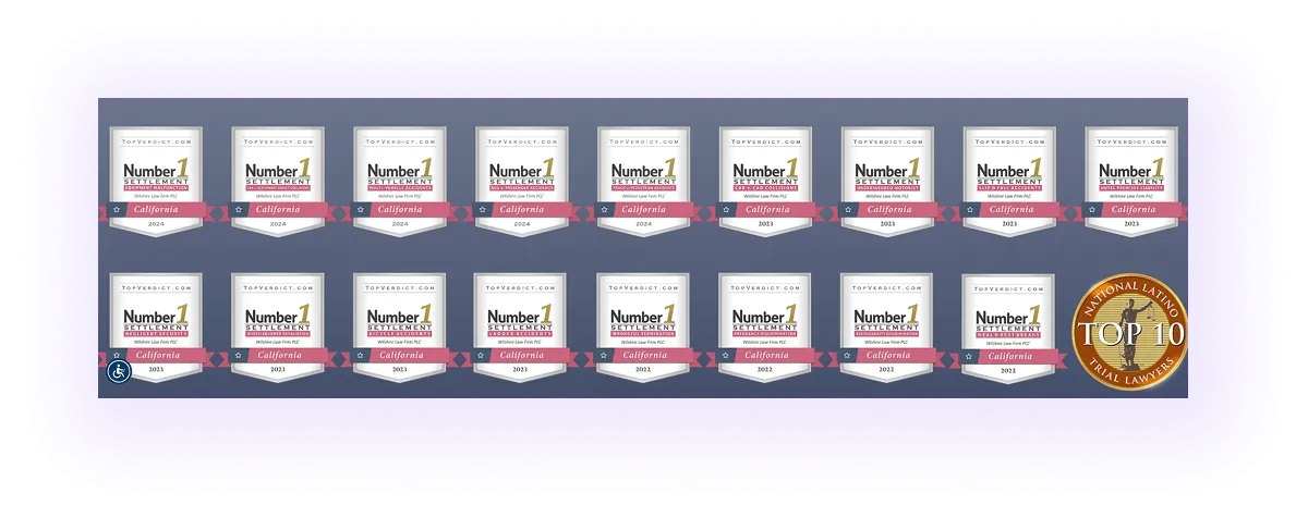 awards and credentials block on a law firm website